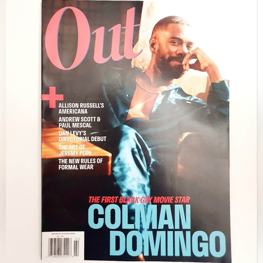 Out Magazine, February 2024: Colman Domingo cover & interview